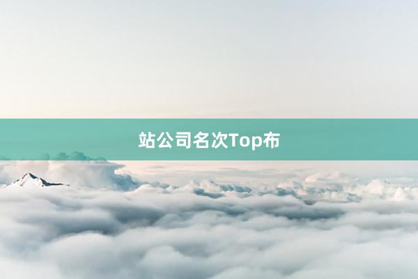 站公司名次Top布